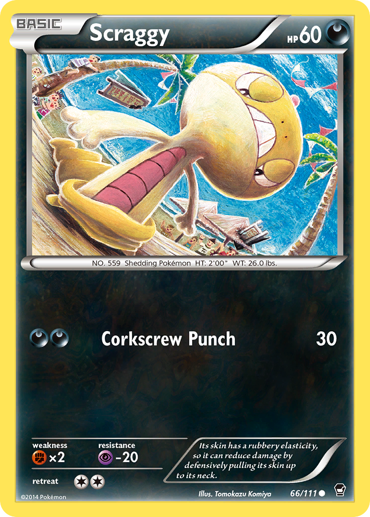 Scraggy (66/111) [XY: Furious Fists] | All Aboard Games