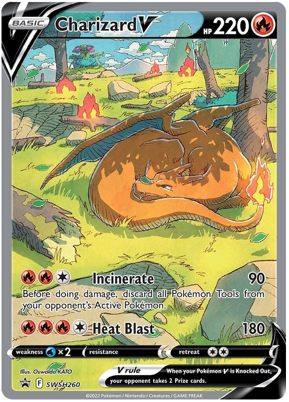 Charizard V (SWSH260) [Sword & Shield: Black Star Promos] | All Aboard Games