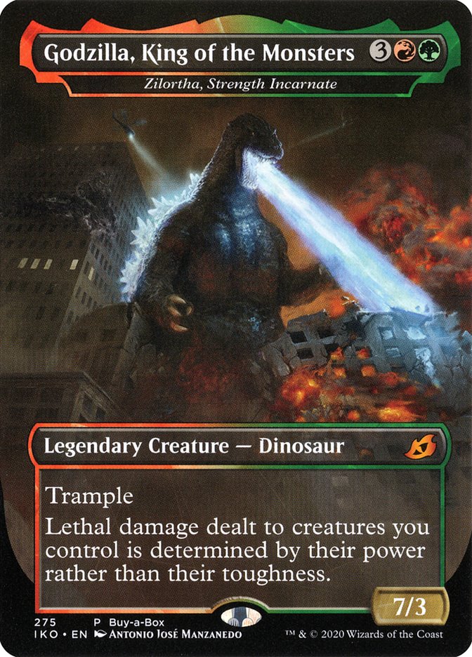 Zilortha, Strength Incarnate - Godzilla, King of the Monsters (Buy-A-Box) [Ikoria: Lair of Behemoths Promos] | All Aboard Games