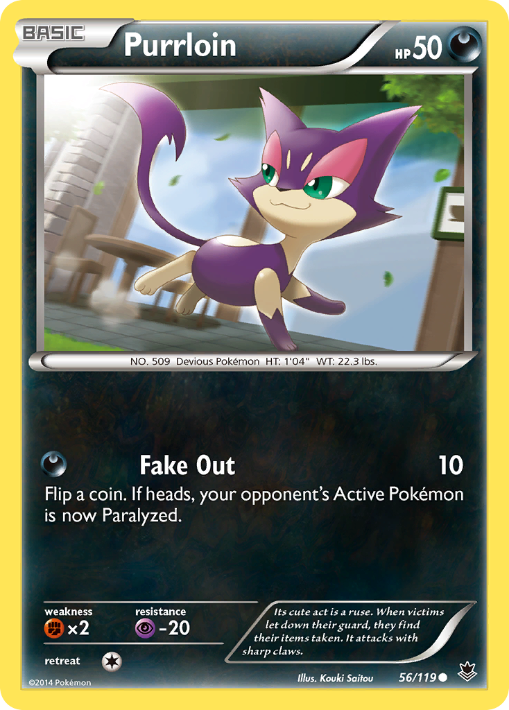 Purrloin (56/119) [XY: Phantom Forces] | All Aboard Games