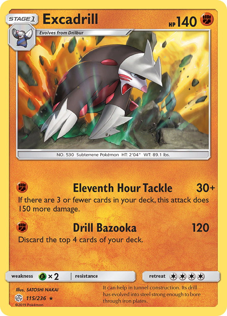Excadrill (115/236) [Sun & Moon: Cosmic Eclipse] | All Aboard Games