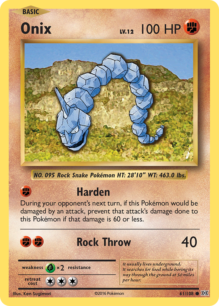 Onix (61/108) [XY: Evolutions] | All Aboard Games