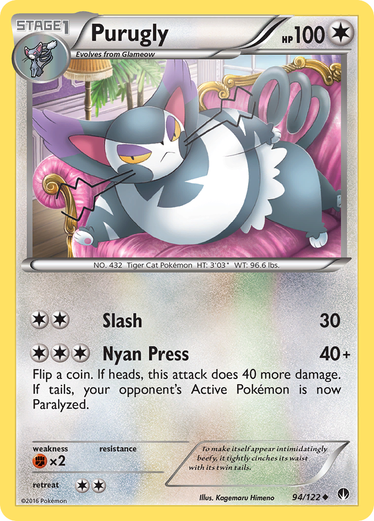 Purugly (94/122) [XY: BREAKpoint] | All Aboard Games