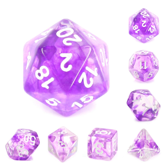 7pc Nebula Purple w/ White - HDN05 | All Aboard Games