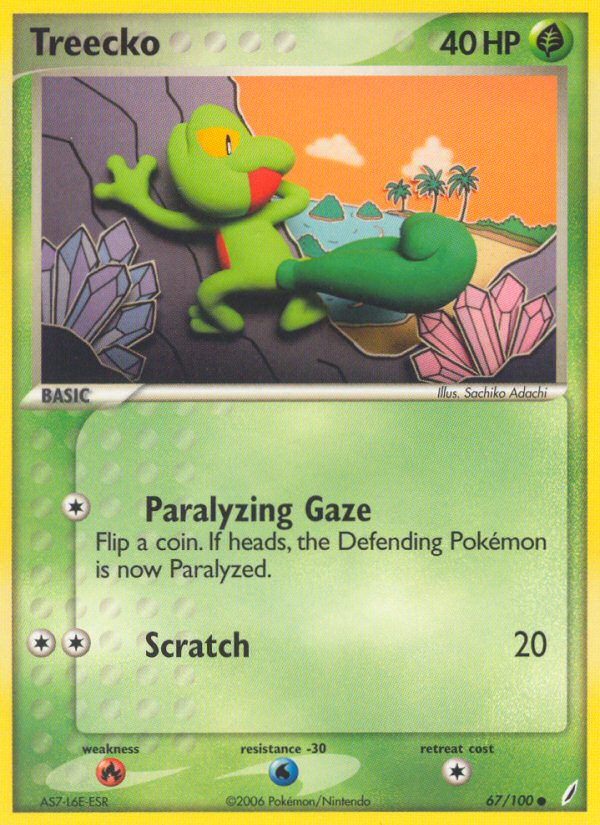 Treecko (67/100) [EX: Crystal Guardians] | All Aboard Games