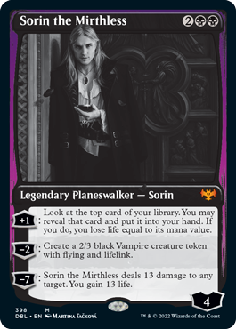 Sorin the Mirthless [Innistrad: Double Feature] | All Aboard Games