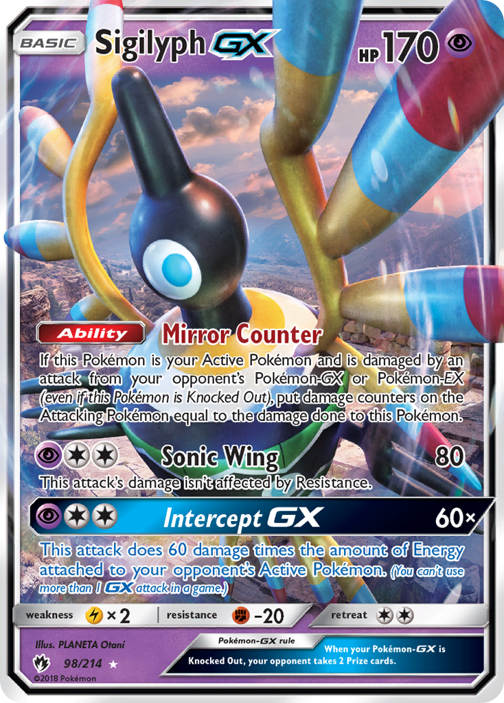 Sigilyph GX (98/214) [Sun & Moon: Lost Thunder] | All Aboard Games