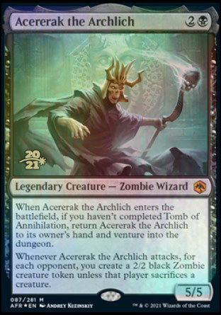 Acererak the Archlich [Dungeons & Dragons: Adventures in the Forgotten Realms Prerelease Promos] | All Aboard Games