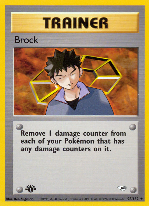 Brock (98/132) [Gym Heroes 1st Edition] | All Aboard Games