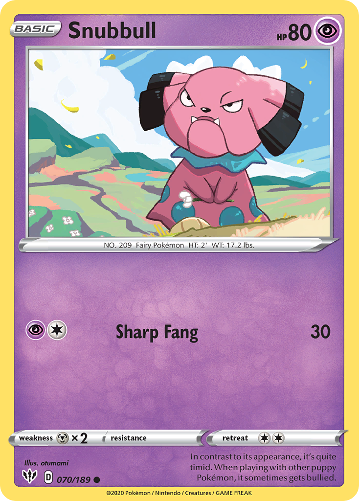 Snubbull (070/189) [Sword & Shield: Darkness Ablaze] | All Aboard Games