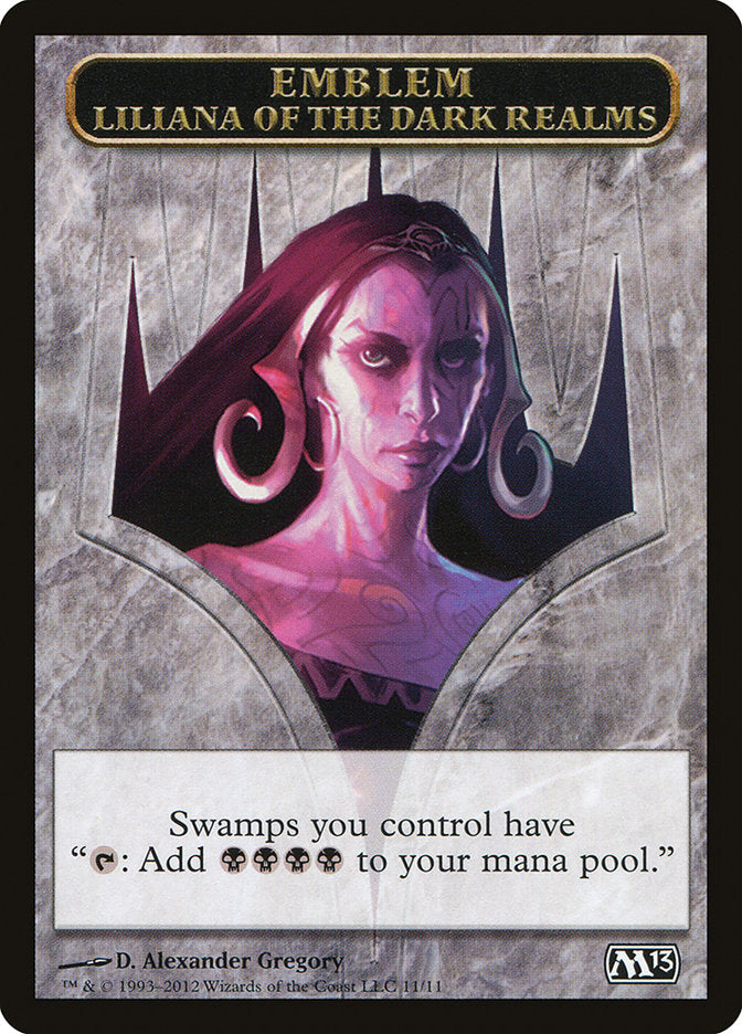 Liliana of the Dark Realms Emblem [Magic 2013 Tokens] | All Aboard Games