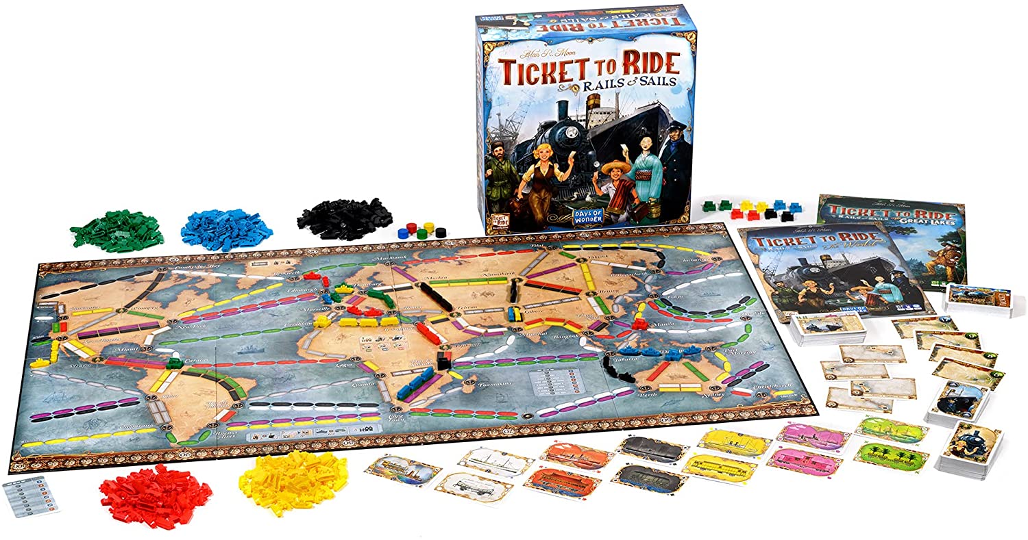Ticket To Ride - Rails & Sails | All Aboard Games