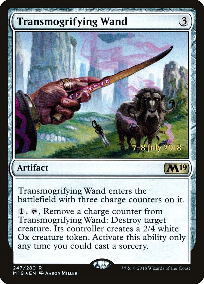 Transmogrifying Wand  [Core Set 2019 Prerelease Promos] | All Aboard Games