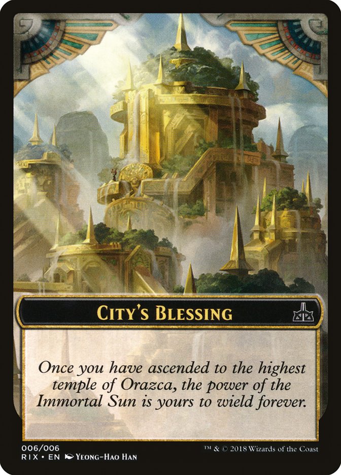 City's Blessing [Rivals of Ixalan Tokens] | All Aboard Games