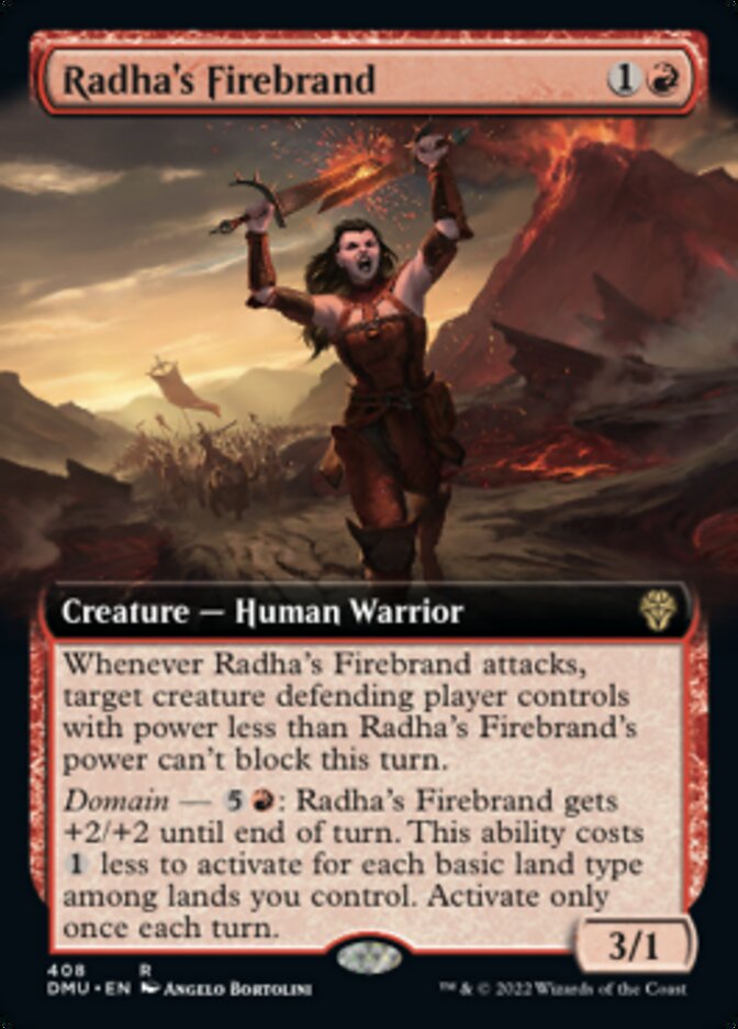 Radha's Firebrand (Extended Art) [Dominaria United] | All Aboard Games