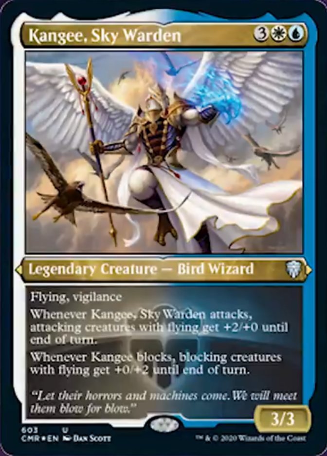 Kangee, Sky Warden (Etched) [Commander Legends] | All Aboard Games
