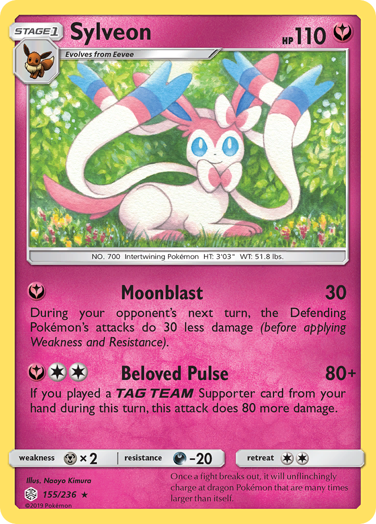 Sylveon (155/236) [Sun & Moon: Cosmic Eclipse] | All Aboard Games