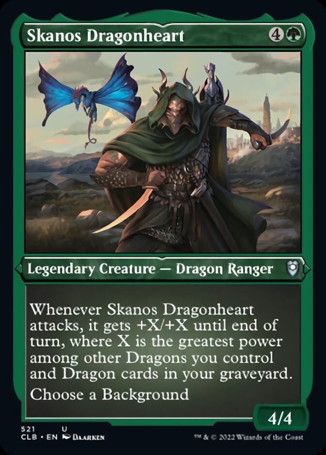 Skanos Dragonheart (Foil Etched) [Commander Legends: Battle for Baldur's Gate] | All Aboard Games