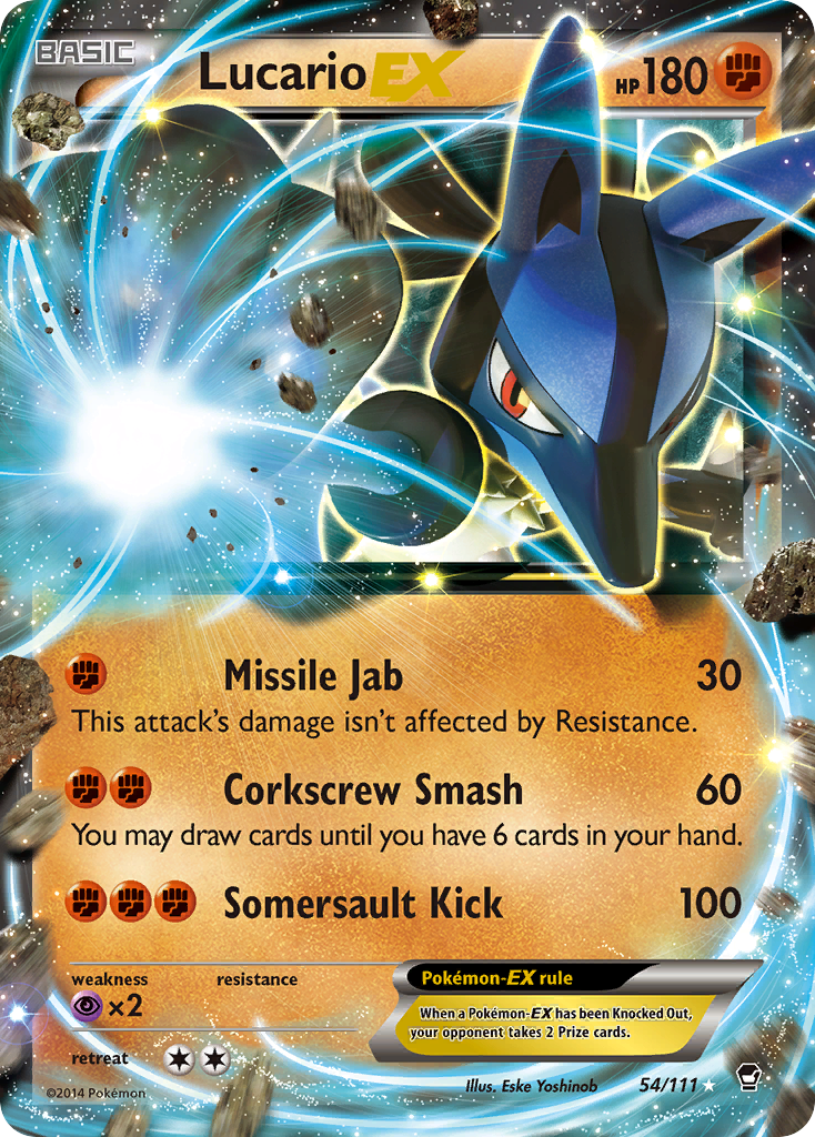 Lucario EX (54/111) [XY: Furious Fists] | All Aboard Games