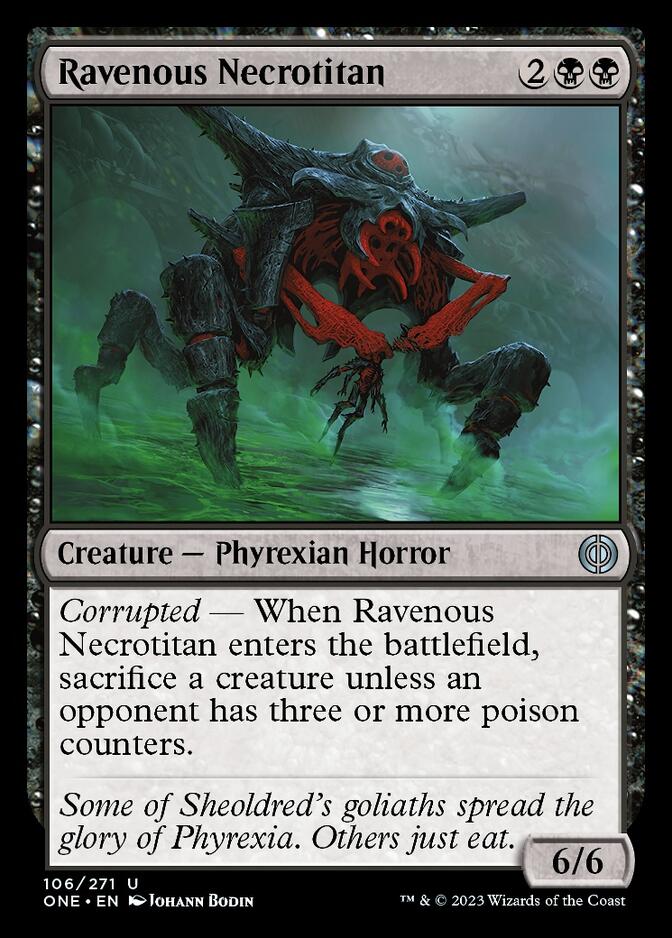 Ravenous Necrotitan [Phyrexia: All Will Be One] | All Aboard Games