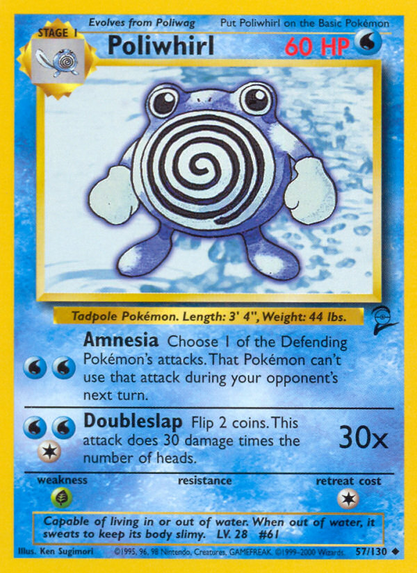 Poliwhirl (57/130) [Base Set 2] | All Aboard Games