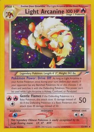 Light Arcanine (12/105) [Neo Destiny Unlimited] | All Aboard Games