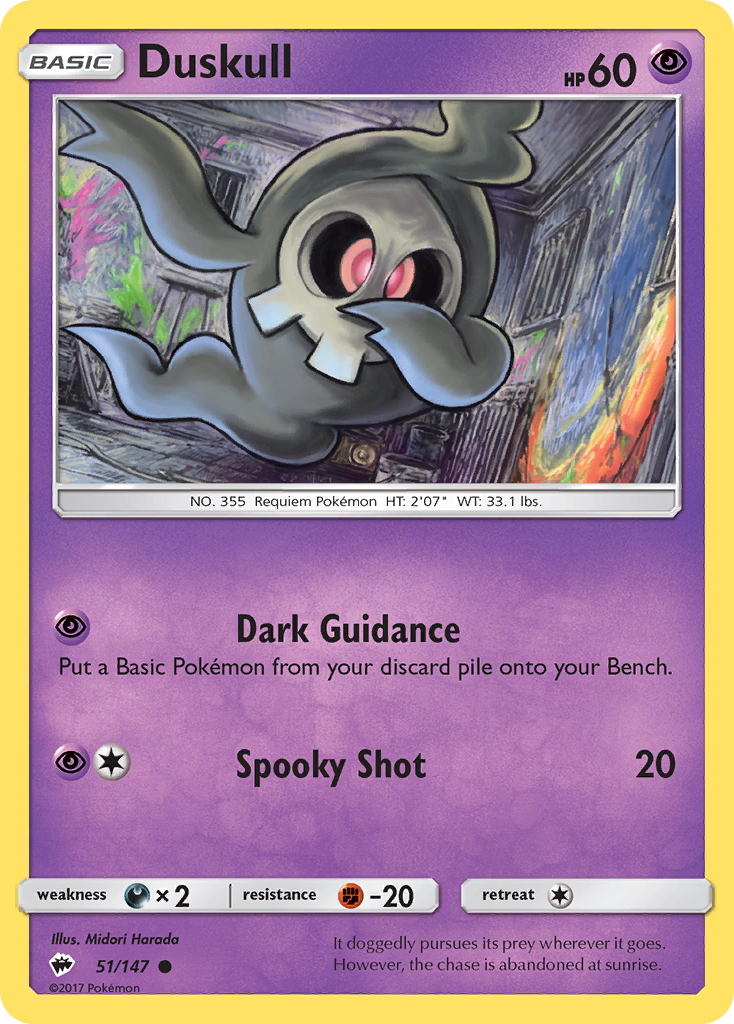 Duskull (51/147) [Sun & Moon: Burning Shadows] | All Aboard Games