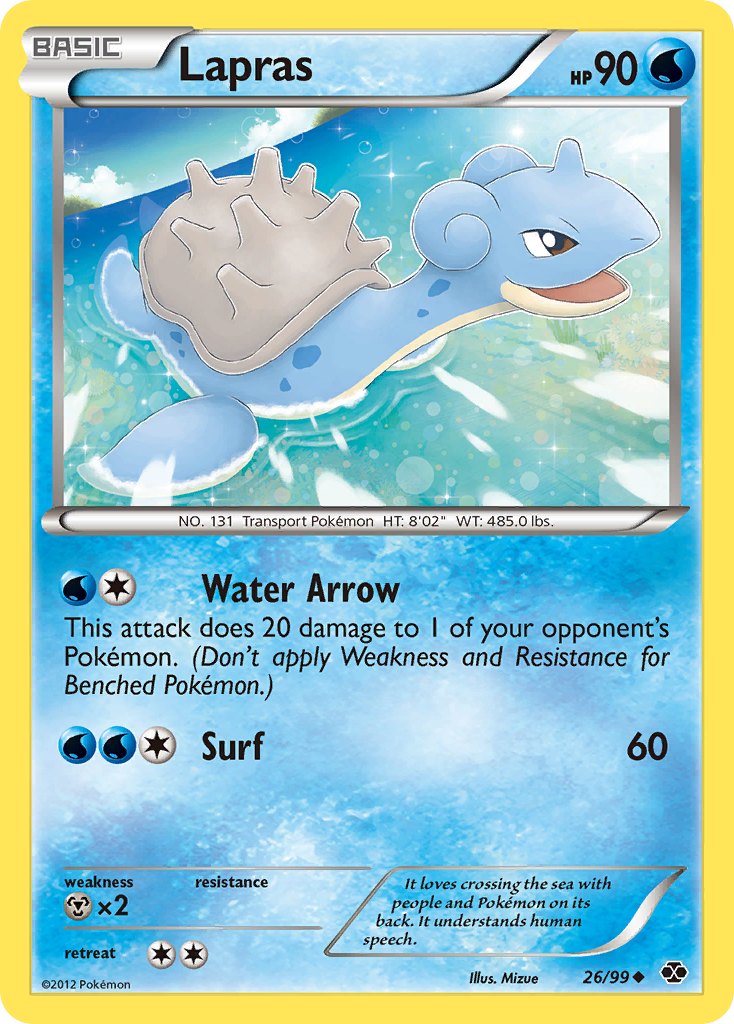 Lapras (26/99) [Black & White: Next Destinies] | All Aboard Games