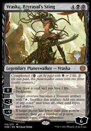 Vraska, Betrayal's Sting (Promo Pack) [Phyrexia: All Will Be One Promos] | All Aboard Games