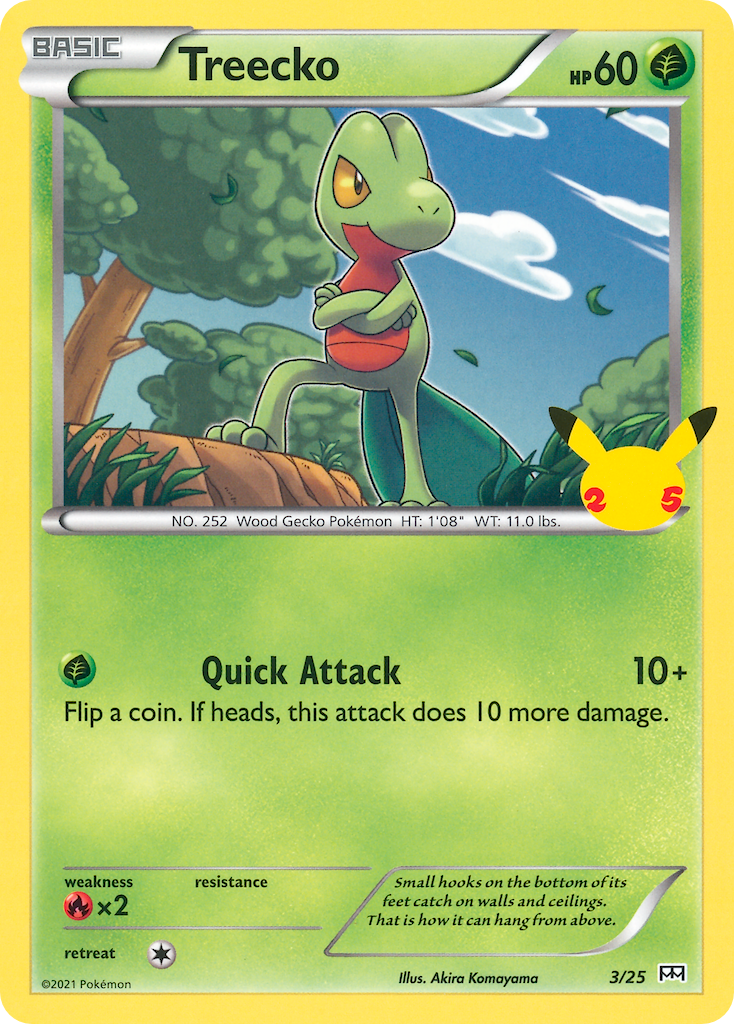 Treecko (3/25) [McDonald's 25th Anniversary] | All Aboard Games