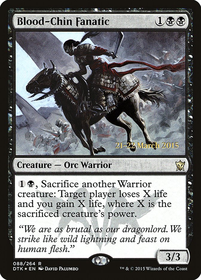 Blood-Chin Fanatic  [Dragons of Tarkir Prerelease Promos] | All Aboard Games