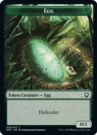 Snake // Egg Double-sided Token [Dominaria United Commander Tokens] | All Aboard Games