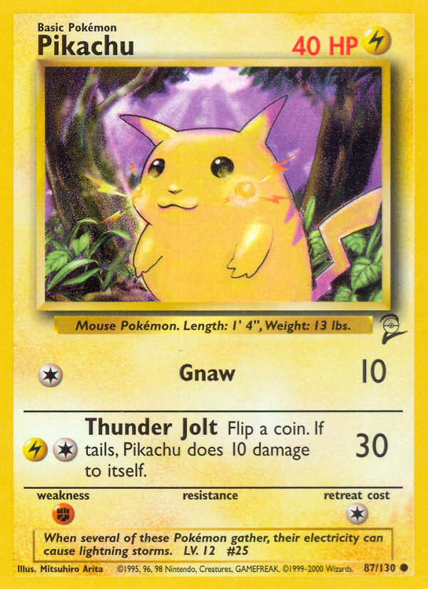 Pikachu (87/130) [Base Set 2] | All Aboard Games