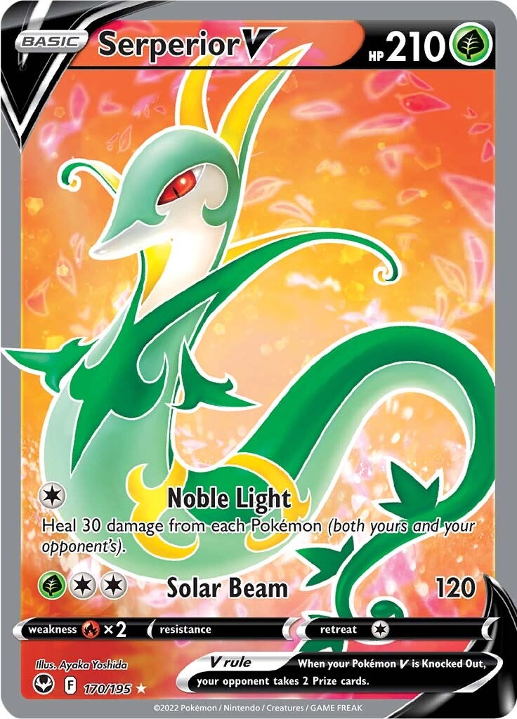 Serperior V (170/195) [Sword & Shield: Silver Tempest] | All Aboard Games