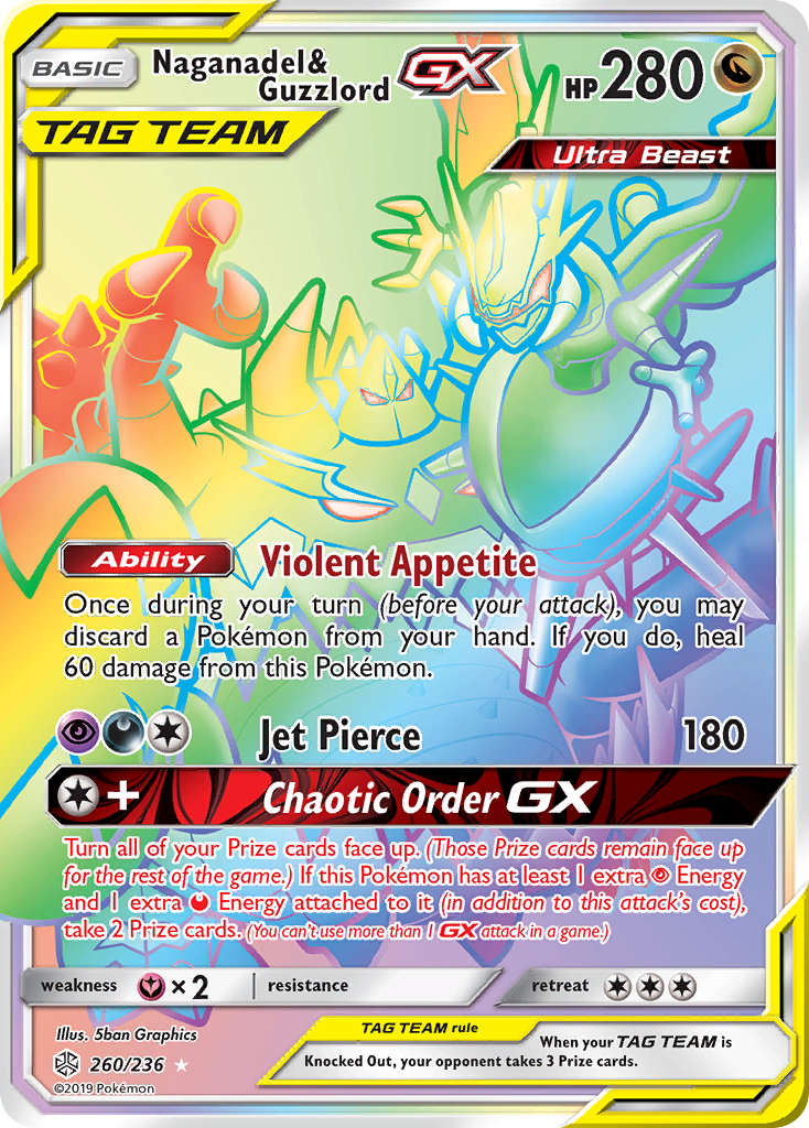 Naganadel & Guzzlord GX (260/236) [Sun & Moon: Cosmic Eclipse] | All Aboard Games