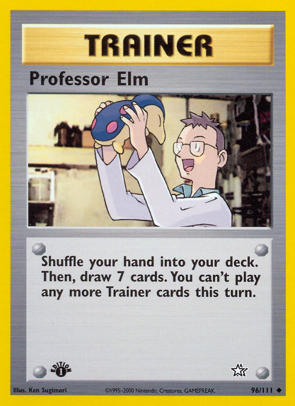 Professor Elm (96/111) [Neo Genesis 1st Edition] | All Aboard Games