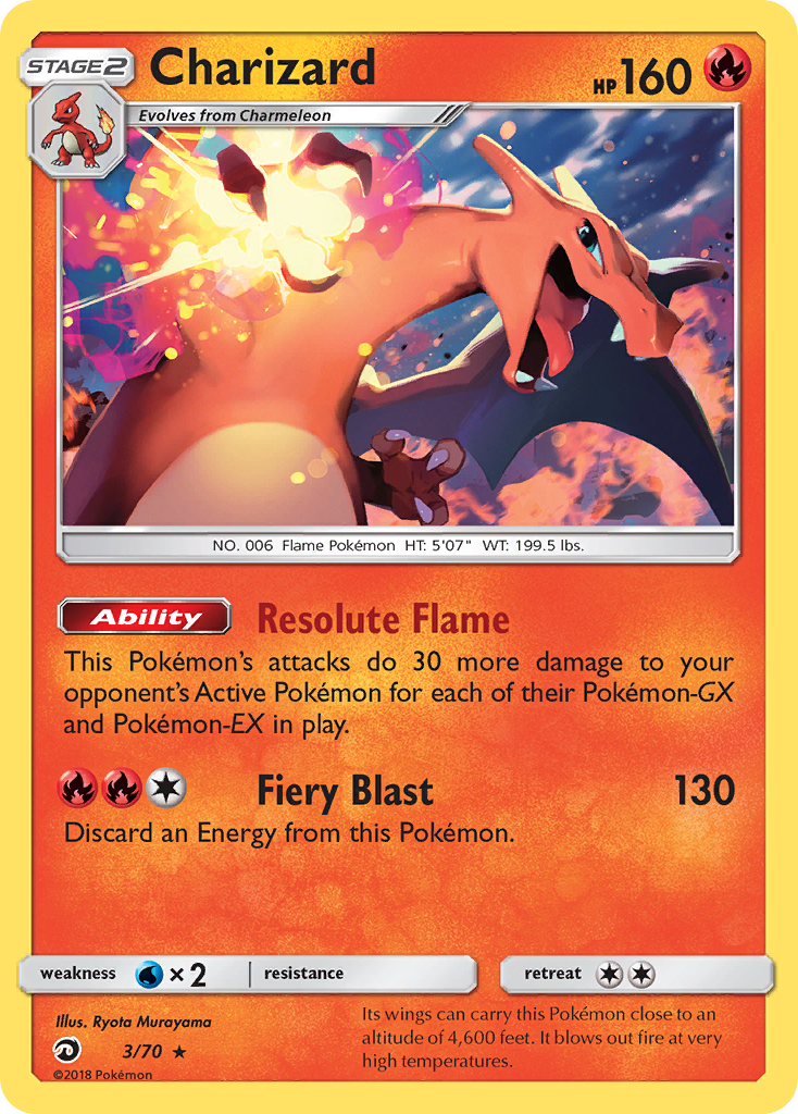 Charizard (3/70) [Sun & Moon: Dragon Majesty] | All Aboard Games