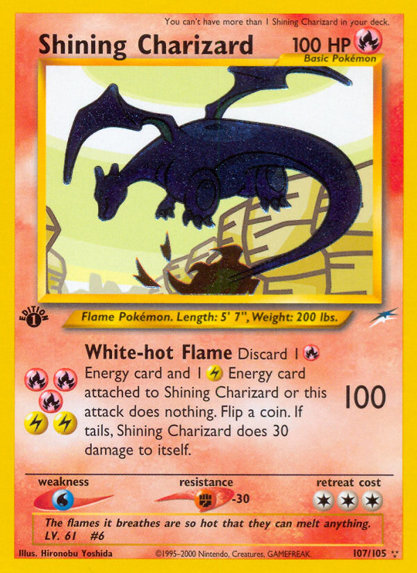 Shining Charizard (107/105) [Neo Destiny 1st Edition] | All Aboard Games