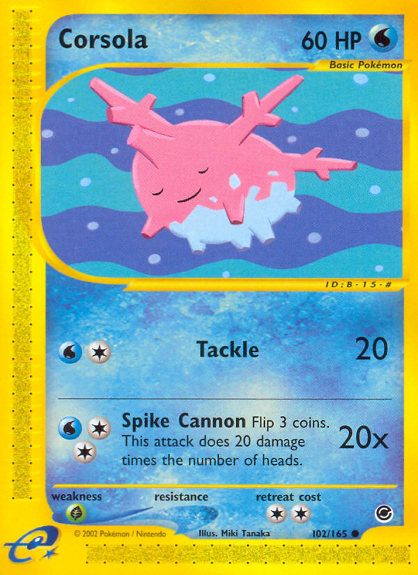 Corsola (102/165) [Expedition: Base Set] | All Aboard Games