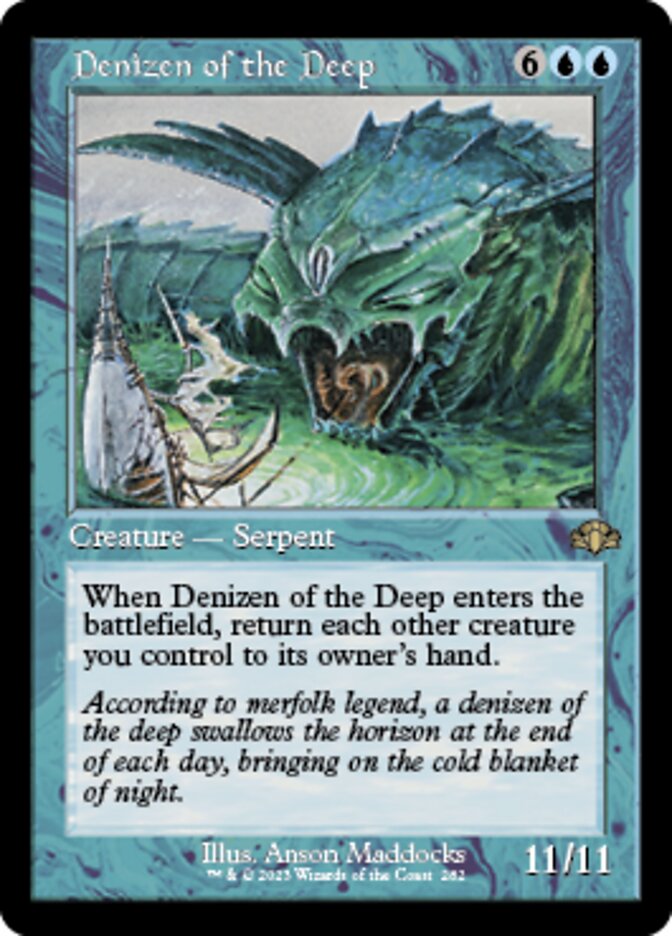 Denizen of the Deep (Retro) [Dominaria Remastered] | All Aboard Games