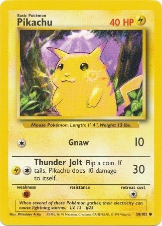 Pikachu (58/102) [Base Set Unlimited] | All Aboard Games