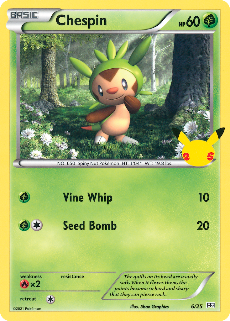 Chespin (6/25) [McDonald's 25th Anniversary] | All Aboard Games