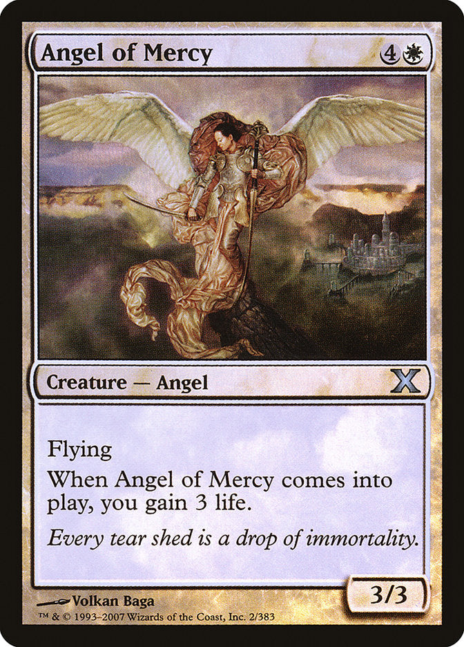 Angel of Mercy (Premium Foil) [Tenth Edition] | All Aboard Games