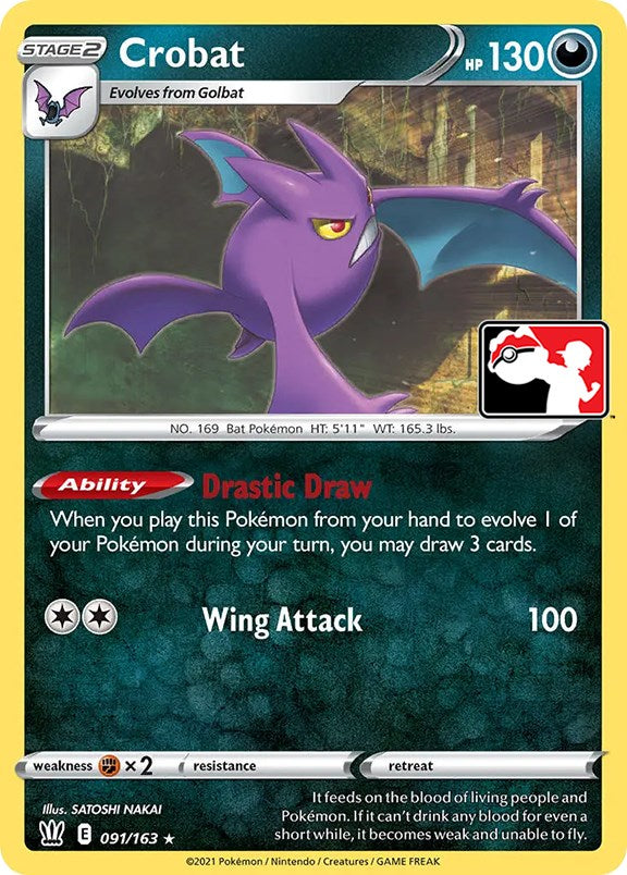 Crobat (091/163) [Prize Pack Series One] | All Aboard Games