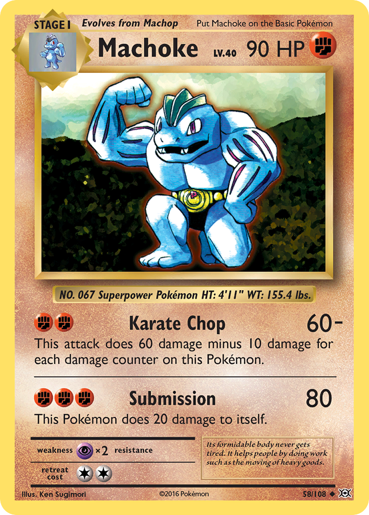 Machoke (58/108) [XY: Evolutions] | All Aboard Games