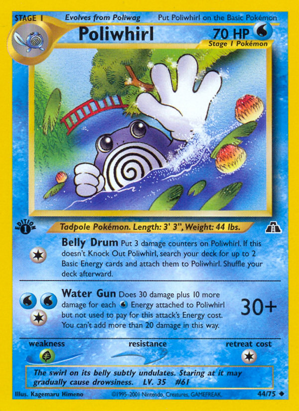 Poliwhirl (44/75) [Neo Discovery 1st Edition] | All Aboard Games