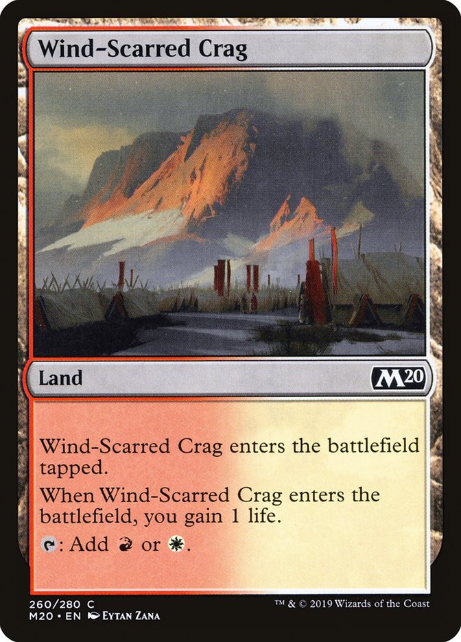 Wind-Scarred Crag [Core Set 2020] | All Aboard Games
