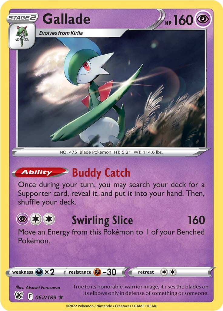 Gallade (062/189) [Sword & Shield: Astral Radiance] | All Aboard Games