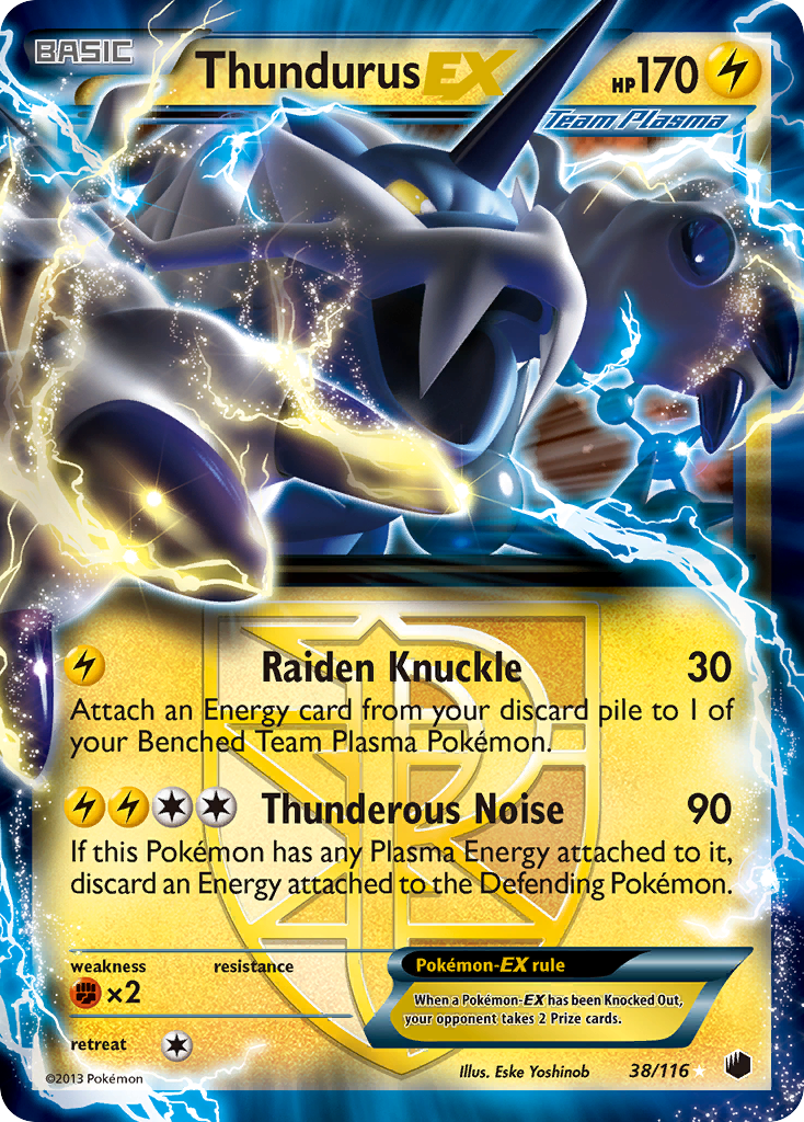 Thundurus EX (38/116) [Black & White: Plasma Freeze] | All Aboard Games