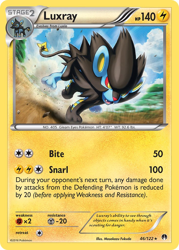 Luxray (46/122) (Cracked Ice Holo) [XY: BREAKpoint] | All Aboard Games